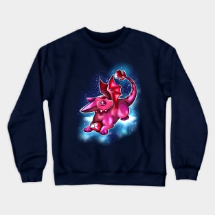 Ruby Dragon | Cute Cartoon Crystal Dragon Crewneck Sweatshirt